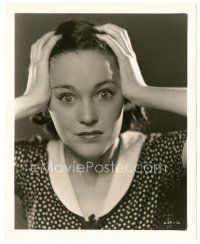4b604 MAUREEN O'SULLIVAN deluxe 8x10 still '32 close portrait looking worried from Payment Deferred