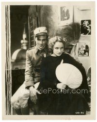 4b623 MOROCCO 8x10 still '30 wonderful c/u of sexy Marlene Dietrich & Legionnaire Gary Cooper!