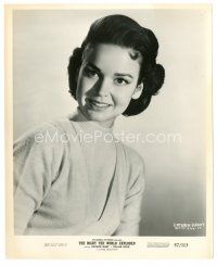 4b648 NIGHT THE WORLD EXPLODED 8x10 still '57 great close portrait of pretty Kathryn Grant!