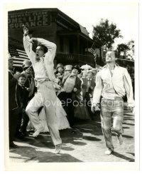4b702 RAINTREE COUNTY 8x10 still '57 close up of Montgomery Clift & Lee Marvin finishing race!