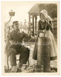4b714 RED MILL 8x10 still '27 pretty Marion Davies churns butter as her father watches!
