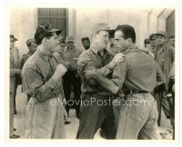 4b754 SAN QUENTIN 8x10 still '37 Joe Sawyer stops Humphrey Bogart from beating up James Robbins!
