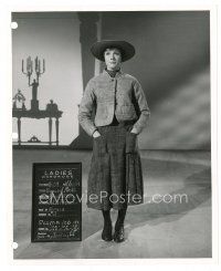 4b792 SOUND OF MUSIC candid 8x10 key book still '65 great wardrobe test shot of Julie Andrews!