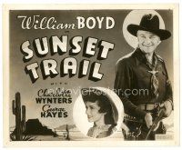 4b814 SUNSET TRAIL Other Company 8x10 still '38 William Boyd as Hopalong Cassidy, cool TC image!