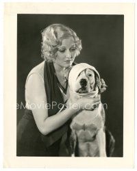 4b834 THELMA TODD/PETE THE PUP 8x10 still '20s wonderful c/u of her w/ the Our Gang dog by Stax!