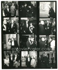 4b843 THOSE MAGNIFICENT MEN IN THEIR FLYING MACHINES 8x10 contact sheet '65 stars at premiere!