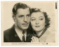 4b855 TO MARY - WITH LOVE 8x10 still '36 romantic close up of pretty Myrna Loy & Warner Baxter!