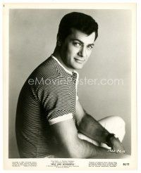 4b861 TONY CURTIS 8x10 still '64 great seated close up from Wild and Wonderful!