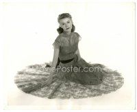 4b887 VERA-ELLEN deluxe 8x10 still '57 wonderful kneeling close up in skirt of lace & sequins!