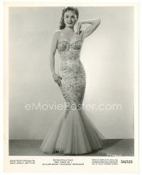 4b901 JANET BLAIR 8x10 still '56 full-length in sexy gown from Public Pigeon Number One!