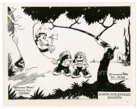 4b914 WESTWARD WHOA 8x10 still '36 wacky Looney Tune cartoon, pioneer pups & Native American wolf!