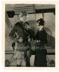 4b926 WINGS 8x10 still '27 c/u of Clara Bow & Buddy Rogers with plane by Eugene Robert Richee!