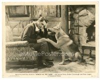 4b927 WINGS IN THE DARK 8x10 still '34 great c/u of Cary Grant with Lightning the German Shepherd!