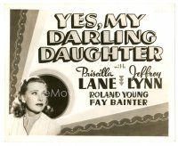 4b935 YES MY DARLING DAUGHTER Other Company 8x10 still '39 great TC image with Priscilla Lane!