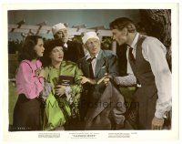 4b010 CASANOVA BROWN color 8x10 still '44 Teresa Wright & others are scared of Gary Cooper!