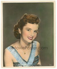 4b015 DEBBIE REYNOLDS color 8x10 still '50s wonderful head & shoulders portrait of the pretty star!
