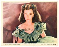 4b025 GONE WITH THE WIND color 8x10 still #5 R68 best close up of beautiful Vivien Leigh!