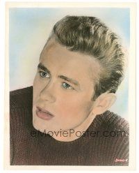 4b028 JAMES DEAN color 8x10 still '50s incredible close portrait of the legendary actor!