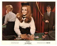 4b051 SWINGER color 8x10 still '66 c/u of sexy Ann-Margret as blackjack dealer in gambling casino!