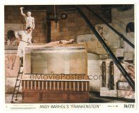 4b003 ANDY WARHOL'S FRANKENSTEIN 8x10 mini LC #7 '74 great image of Udo Kier with body over tank!