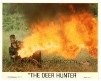 4b016 DEER HUNTER 8x10 mini LC '78 Michael Cimino, Robert De Niro with flamethrower in Vietnam!