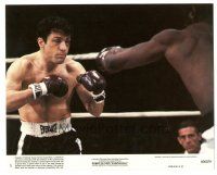 4b044 RAGING BULL 8x10 mini LC #5 '80 Martin Scorsese, great close up of Robert De Niro boxing!