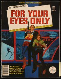 4e215 FOR YOUR EYES ONLY Marvel comic book adaptation '81 James Bond cover art by Howard Chaykin!
