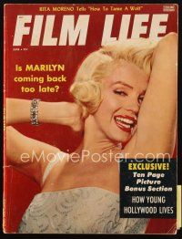 4e020 FILM LIFE magazine June 1956 is sexy Marilyn Monroe coming back too late?