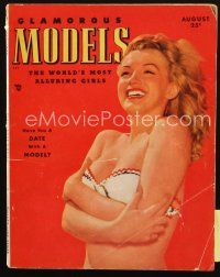 4e004 GLAMOROUS MODELS magazine August 1949 sexy Marilyn Monroe & The World's Most Alluring Girls!