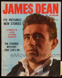 4e218 JAMES DEAN ALBUM magazine '56 the strange mystery that lives on, his life, loves & death!