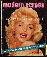 4e014 MODERN SCREEN magazine March 1954 portrait of sexy Marilyn Monroe by Beerman & Perry!
