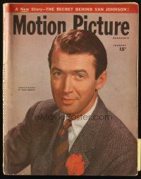 4e230 MOTION PICTURE magazine January 1947 great portrait of James Stewart by Mead-Maddick!
