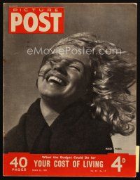 4e002 PICTURE POST English magazine March 26, 1949 great portrait of laughing Marilyn Monroe!