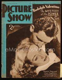 4e188 PICTURE SHOW English magazine August 27, 1938 Valentino, Crawford, Bette Davis in Jezebel!