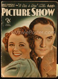 4e186 PICTURE SHOW English magazine Jan 15, 1938 Janet Gaynor & Fredric March in A Star is Born!