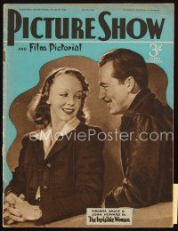 4e194 PICTURE SHOW English magazine July 5, 1941 Virginia Bruce & John Howard in Invisible Woman!