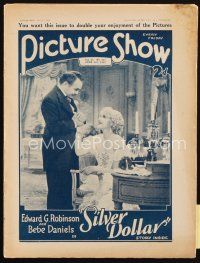 4e171 PICTURE SHOW English magazine Jun 3, 1933 Edward G. Robinson & Bebe Daniels in Silver Dollar