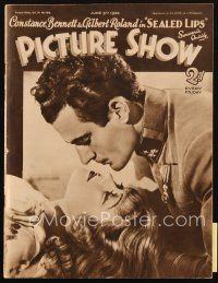 4e178 PICTURE SHOW English magazine Jun 9, 1934 Constance Bennett & Gilbert Roland in Sealed Lips!