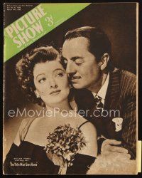 4e196 PICTURE SHOW English magazine March 10, 1945 William Powell & Myrna Loy, Thin Man Goes Home!