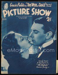 4e173 PICTURE SHOW English magazine October 21, 1933 George Brent & Kay Francis in The Keyhole!