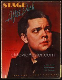 4e262 STAGE magazine June 1938 portrait of Orson Welles as Brutus in Julius Caesar by Vandamm!