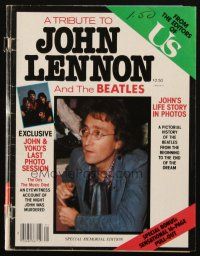 4e263 TRIBUTE TO JOHN LENNON & THE BEATLES magazine '80 released after his untimely death!
