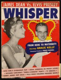 4e264 WHISPER magazine December 1956 Grace Kelly is pregnant, James Dean vs Elvis Presley!