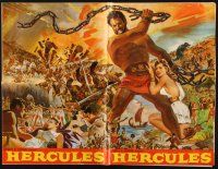 4e528 HERCULES pressbook '59 great artwork of the world's mightiest man Steve Reeves!
