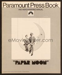 4e590 PAPER MOON pressbook '73 great image of smoking Tatum O'Neal with dad Ryan O'Neal!