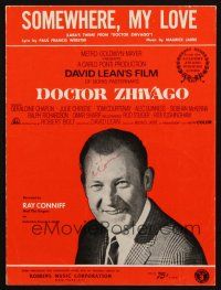4e292 DOCTOR ZHIVAGO sheet music '65 David Lean English epic, Somewhere, My Love!