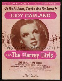 4e308 HARVEY GIRLS sheet music '45 Judy Garland, On The Atchison, Topeka & The Santa Fe!