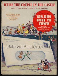 4e327 MR. BUG GOES TO TOWN sheet music '41 Dave Fleischer cartoon, We're The Couple in the Castle!