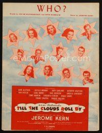 4e353 TILL THE CLOUDS ROLL BY sheet music '46 Frank Sinatra, Lena Horne, Judy Garland, Who!