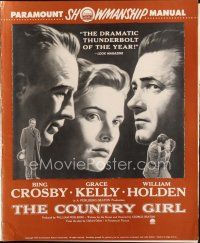 4e382 COUNTRY GIRL pressbook '54 Grace Kelly, Bing Crosby, William Holden, by Clifford Odets!